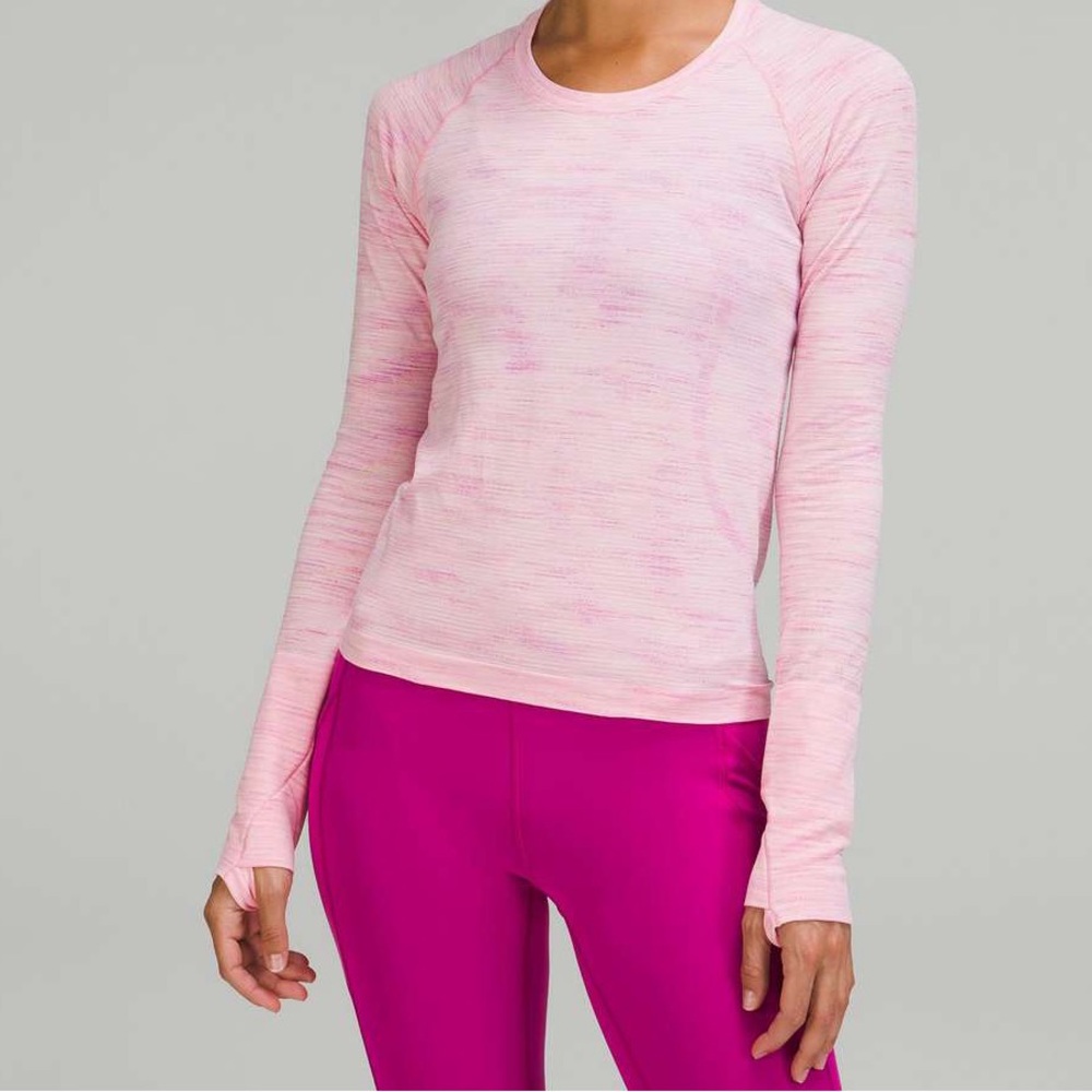 Lululemon Swiftly Tech Long Sleeve Shirt 2.0 *Race Length Strawberry Milkshake